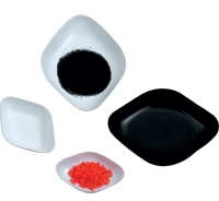 Disposable weighing boats, diamond-shaped, 100ml (Black) (ANTI-STATIC) (Per pack of 500 pcs)