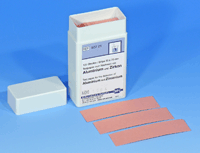 Aluminum (Zirkon) test paper (Box of 100 strips, 20 x 70mm)