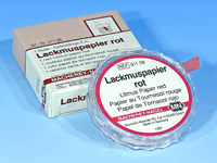 Red litmus paper (Per booklet of 100 strips)