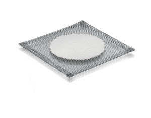 Wire gauze 200mm x 200mm, with ceramic centre