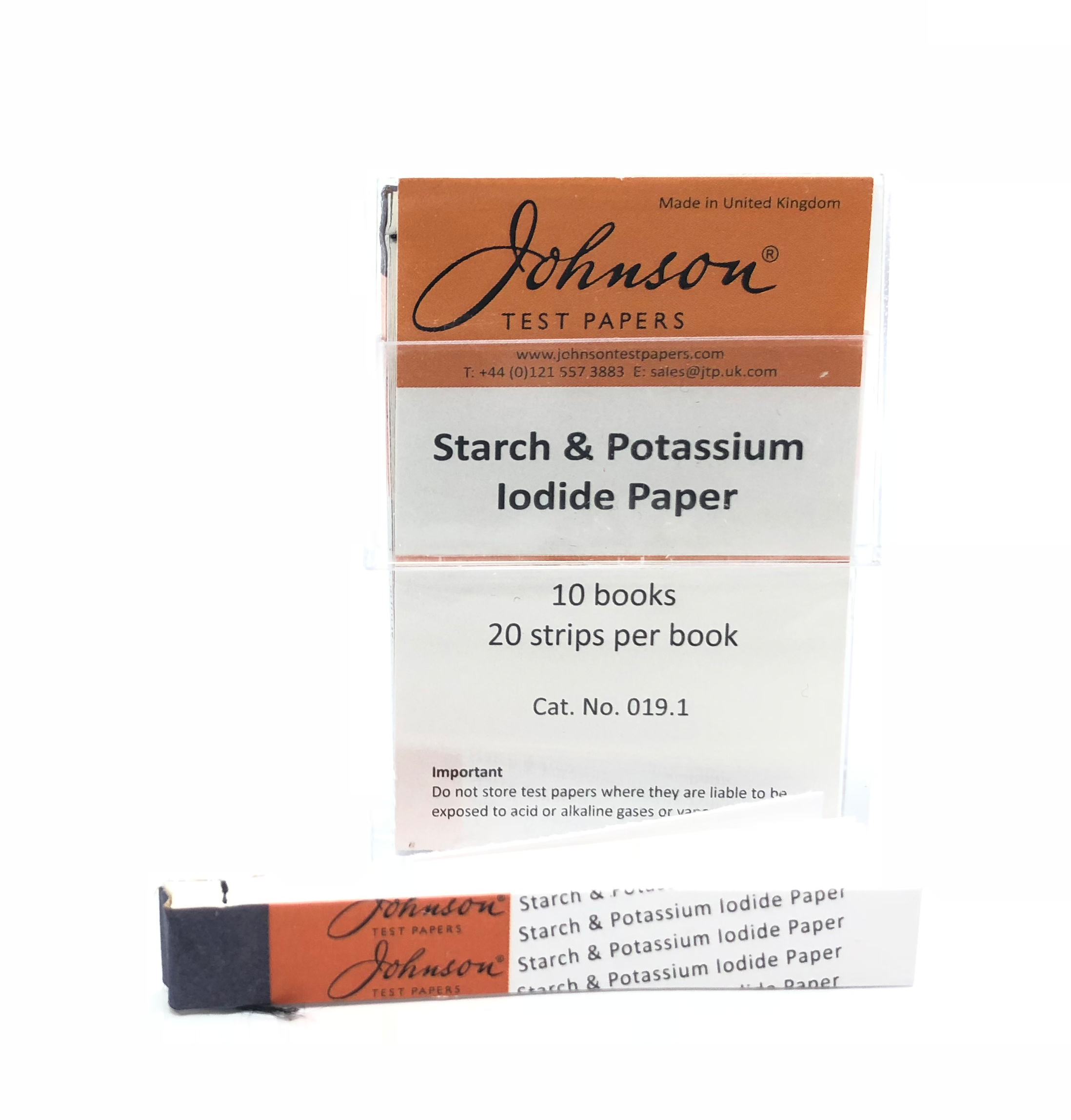 Starch & Potassium Iodide Paper (Box of 200 strips)