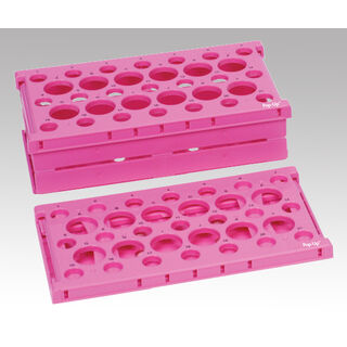 Folding Rack For Tube Centrifuge 15mL x 21 Pcs 50mL x 12 Pcs Pink