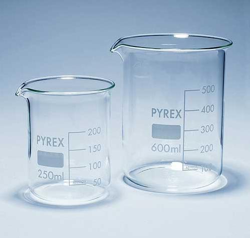 Glass beaker 250ml, low form