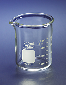 Glass beaker 150ml, low form (Heavy Duty)