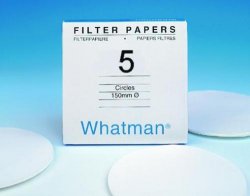 Filter Paper Grade 5 Circles, 42.5mm (100/pk)
