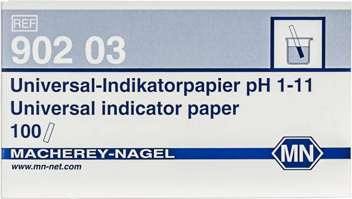 Universal indicator paper pH 1 to 11 (Booklet with 100 strips 10 x 70mm)
