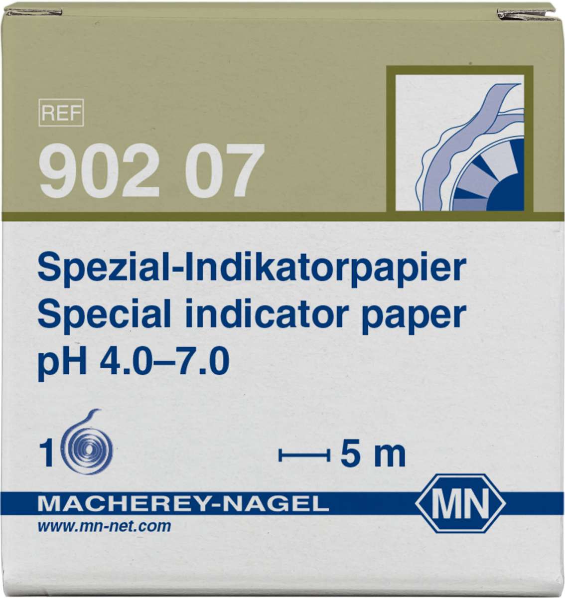 Refill pack for Special indicator paper pH 4.0 to 7.0 (3 reels of 5m length and 7mm width)