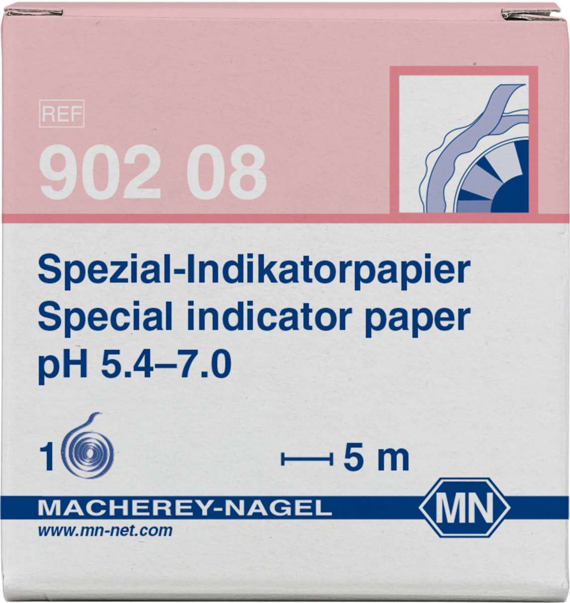 Refill pack for Special indicator paper pH 5.4 to 7.0 (3 reels of 5m length and 7mm width)