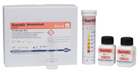 QUANTOFIX Ammonium test strips* (Tube of 100 test strips and reagents)