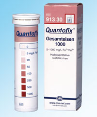 QUANTOFIX Total iron 1000 (Tube of 100 test strips)