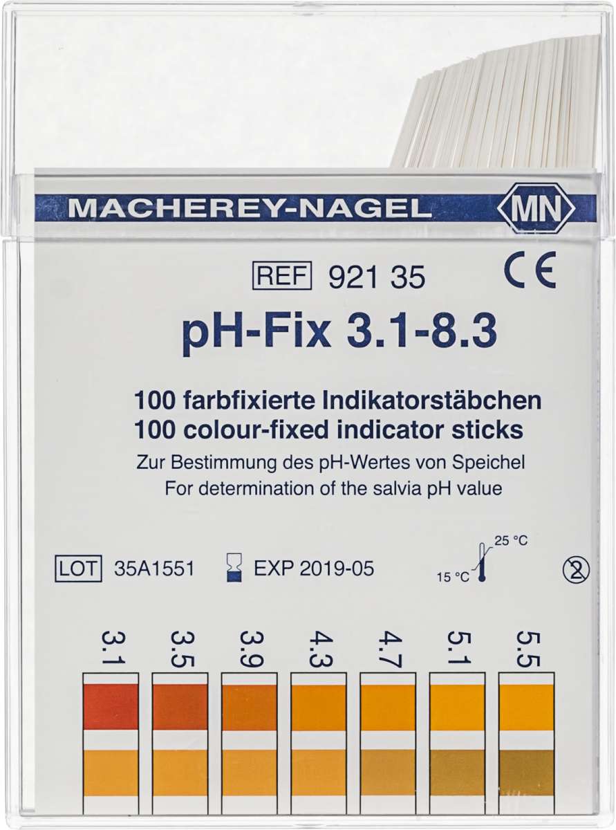 pH test strips 3.1 to 8.3 (Box of 100 pcs)