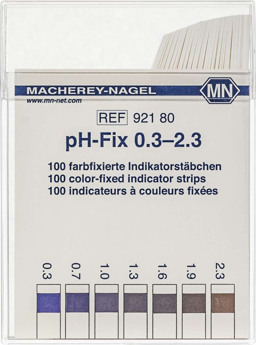 pH test strips 0.3 to 2.3 (Box of 100 pcs)