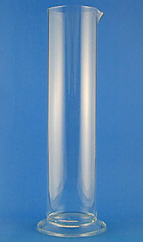 Glass hydrometer jar 330 (Ht) x 40mm (Dia)