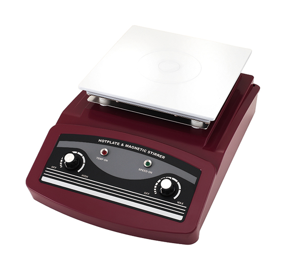 Magnetic stirrer hotplate, speed 100 to 1,700 rpm