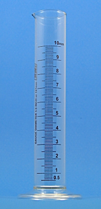 Rain gauge measure, cylindrical