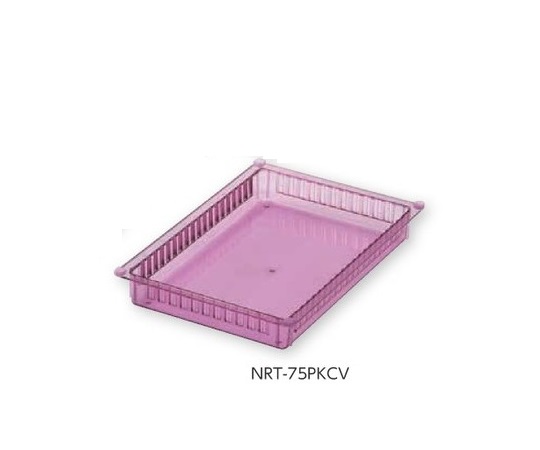 ALTIA Standard Polycarbonate Tray Clear Pink 400 x 85 x 600