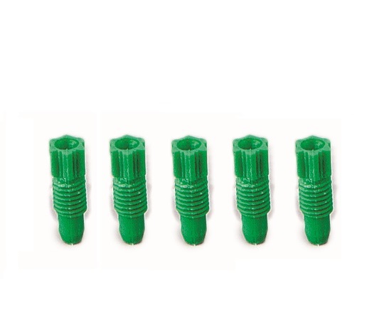 Safety Cap (For GL45 Bottle) Replacement Fitting (Green Color) f1.6mm 5 Pcs