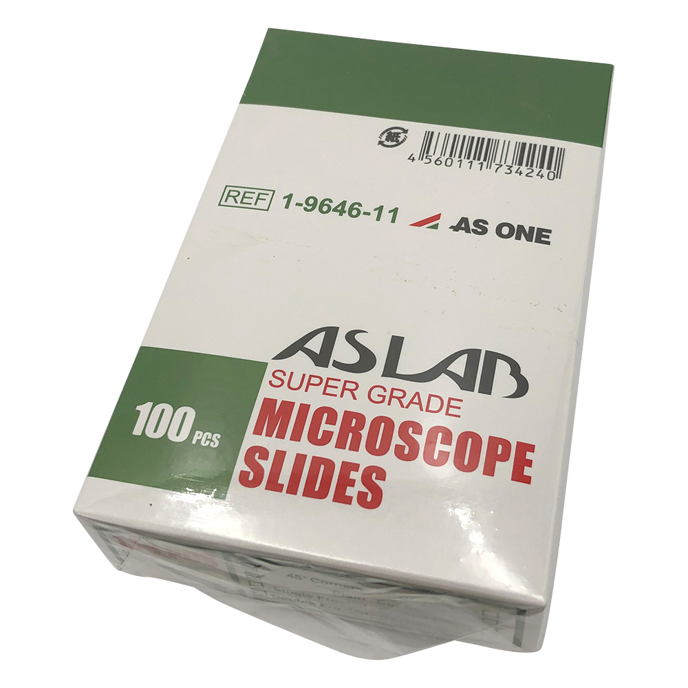 ASLAB Slide Glass (Soda) Edge Polishing, without Frost 100 Pieces 10127101P