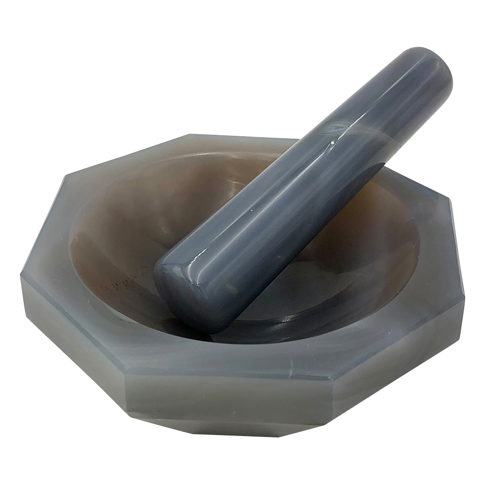 Agate Mortar 90 x 110 x 26 with Pestle
