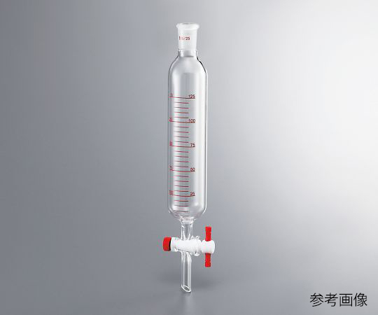 Cylindrical Separatory Funnel (PTFE Cock With Scale, Without Bottom Sliding) 125mL