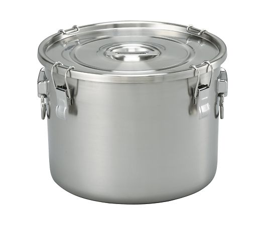 Stainless Steel Airtight Tank (Shallow Type With Handles) 33.6L