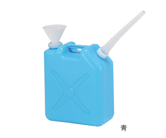 Waste Liquid Collection Container Square Type Blue 20L with Funnel