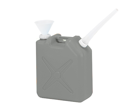 Waste Liquid Collection Container Square Type Gray 20L with Funnel