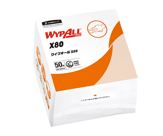 WYPALL X80 Wipers Folded in Four Type 50 Pieces x 12 Bag