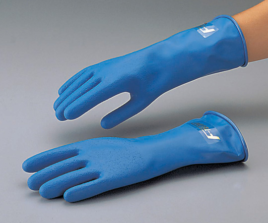 F-TELON Gloves (Strong Acid (Hydrofluoric Acid, Aqua Regia, etc.) Resistant Gloves) For Men Short A-22 1 Pair