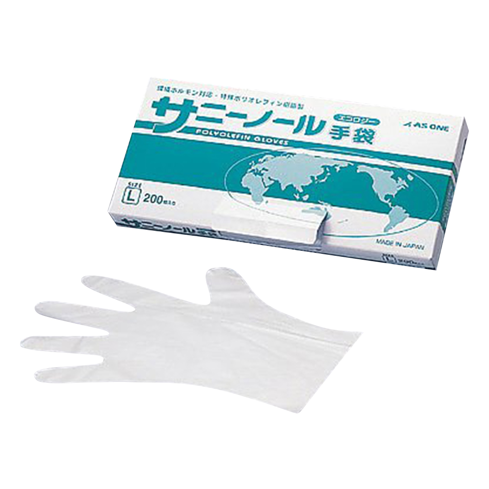 Sunny Knoll Gloves Ecology White Short L 200 Pieces