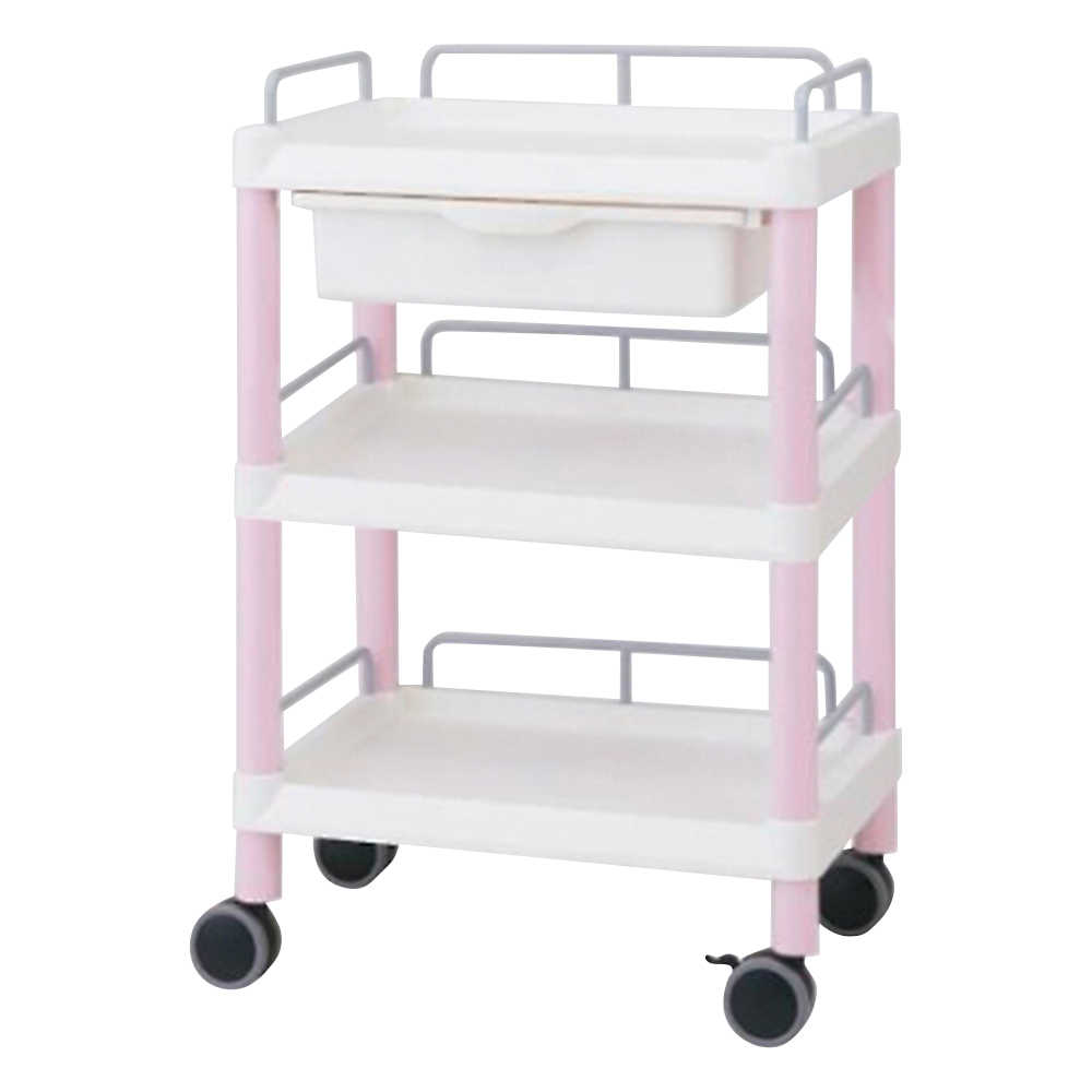 Mobile Easy Cart (With Guard Frame) with Drawer 3 Stages 532 x 368 x 855